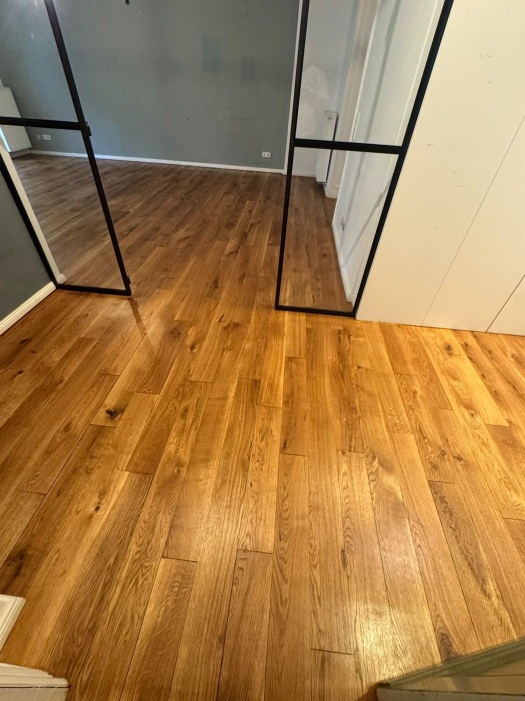 Rustic oak planks sanded and oiled twice with Magic Oil 2K ERGO