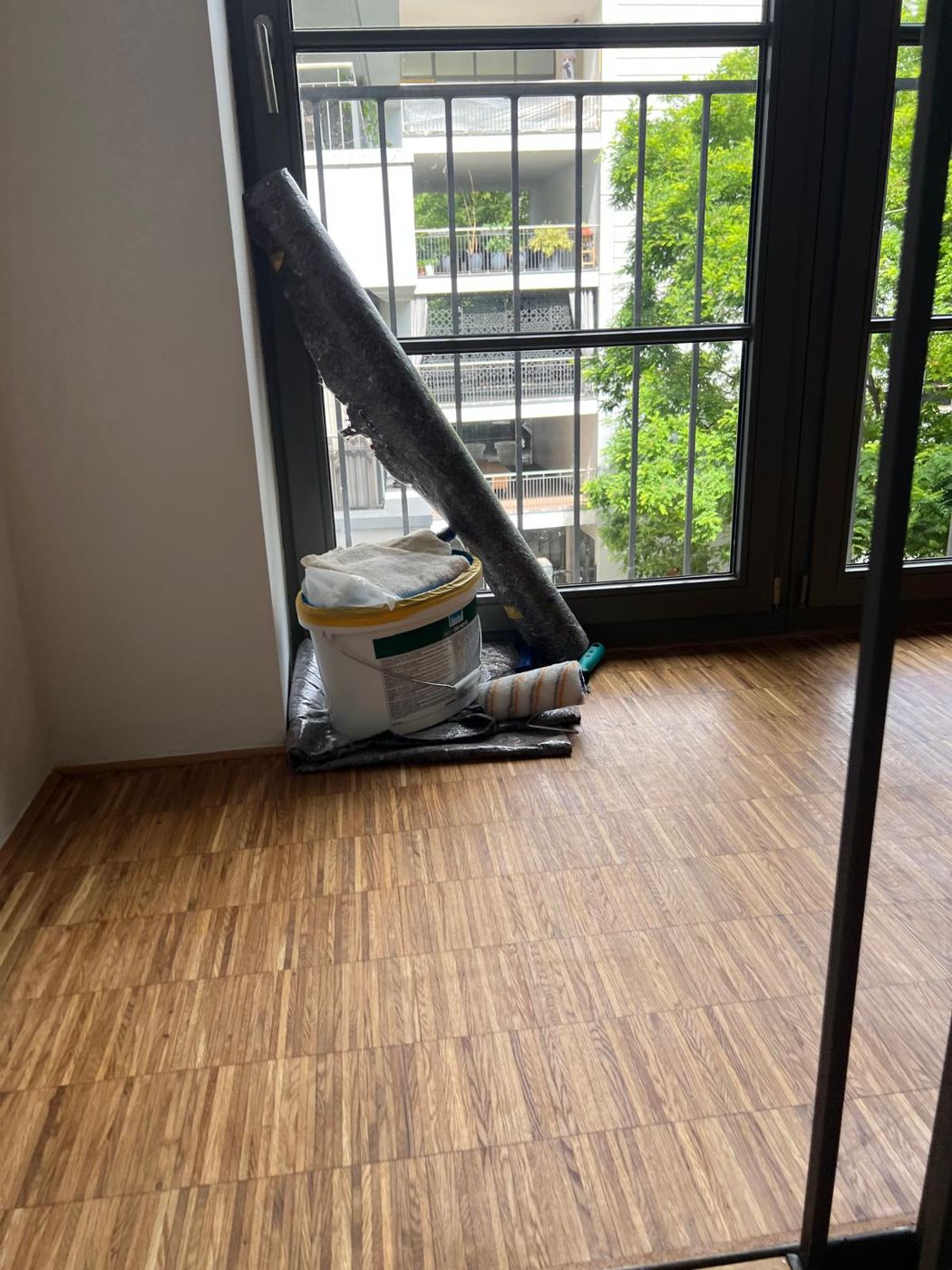 Restored industrial parquet oiled with Pallmann Magic Oil 2K ERGO